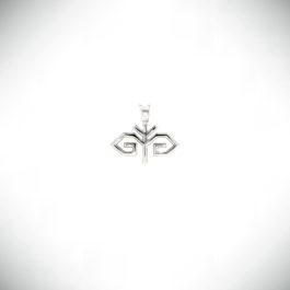 Zoja silver neckless of Karelian embroidery style without chain