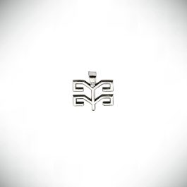Faina silver neckless of Karelian embroidery style without chain