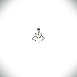 Opri silver neckless of Karelian embroidery style without chain